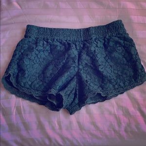 Talula black lace shorts